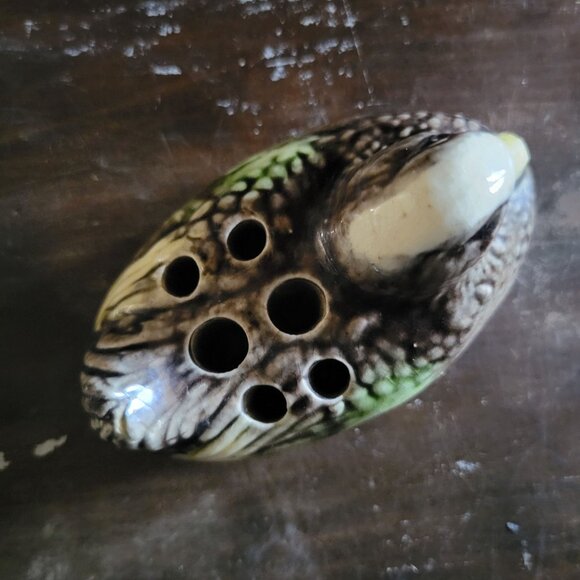 Antique Brush-McCoy Arts & Crafts Duck Flower Frog Majolica Ware - Picture 5 of 8